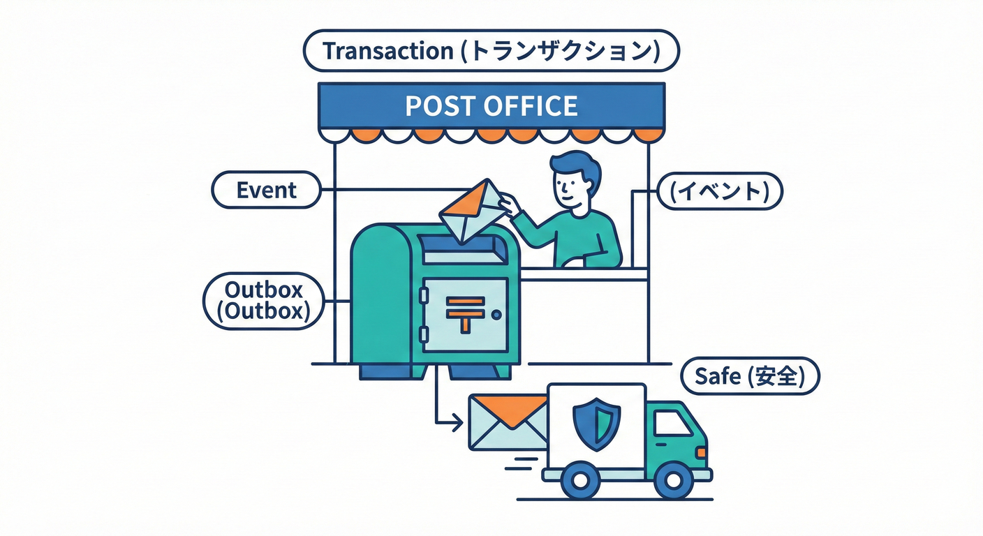 郵便ポストと投函