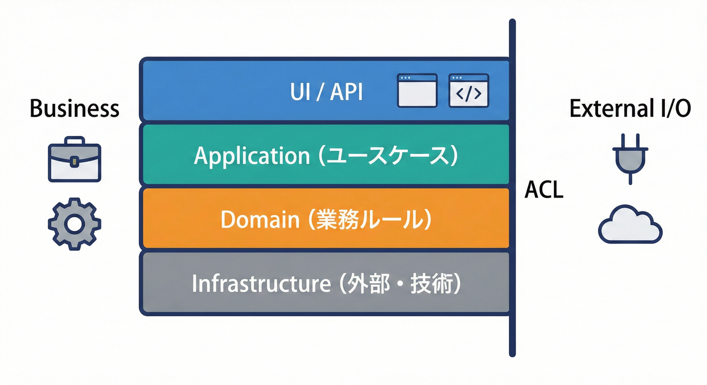 関心の分離と4つの層