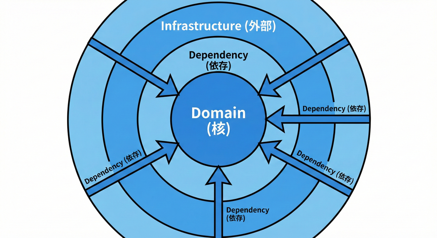内向きの依存関係ルール