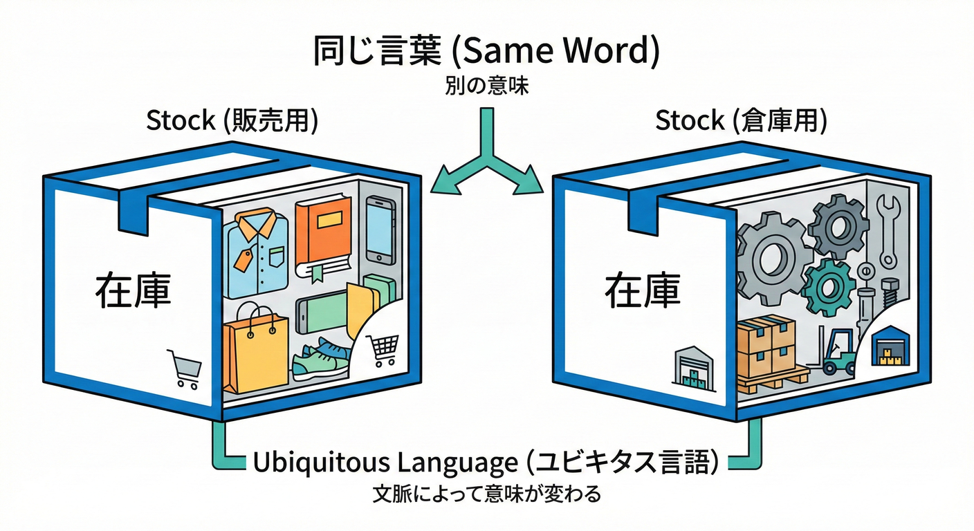 同じ単語で意味が違う