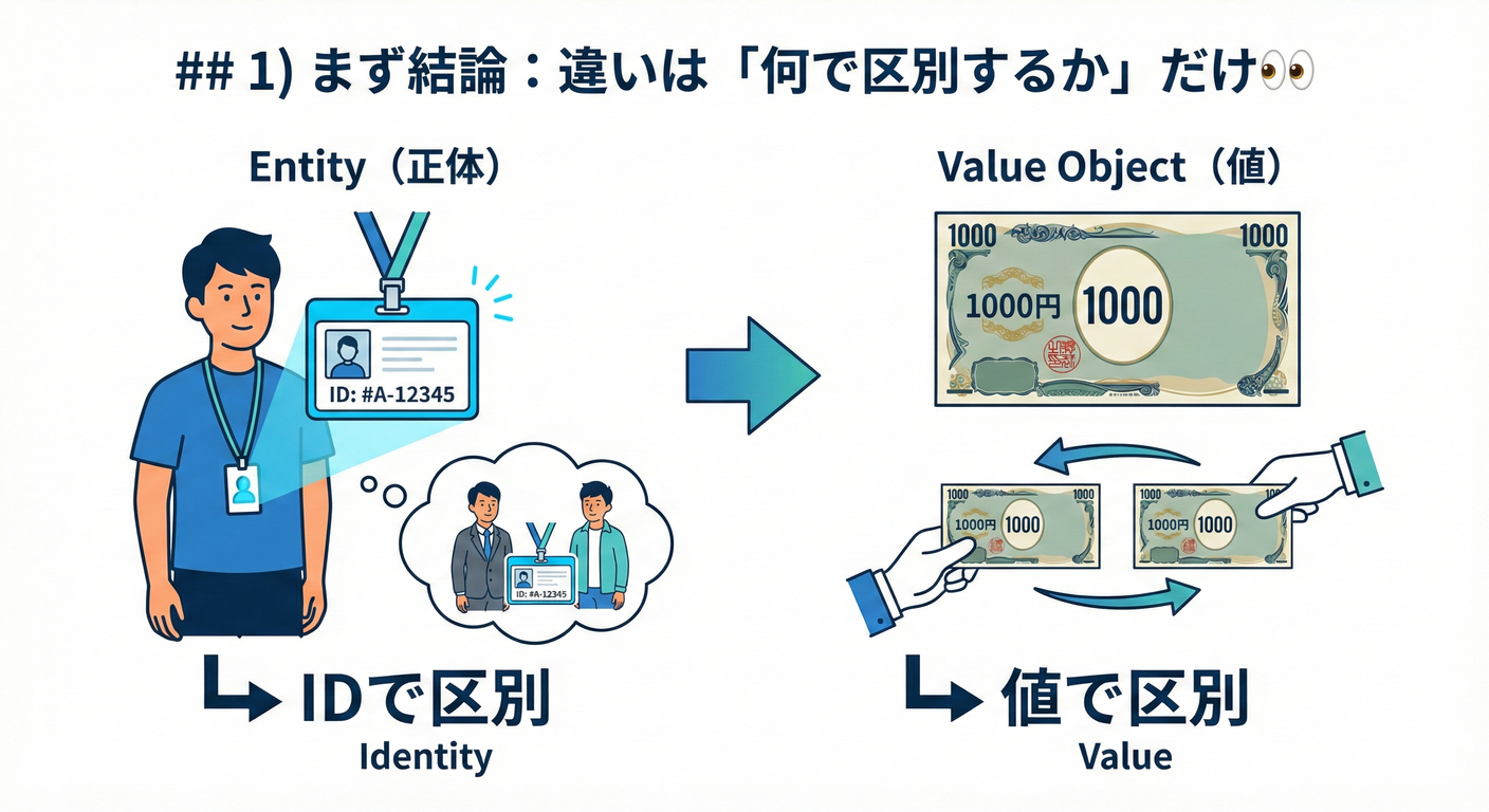 Entity vs Value Object