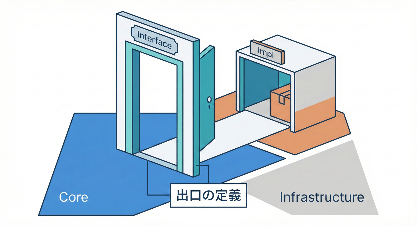 Repositoryのインターフェースと実装