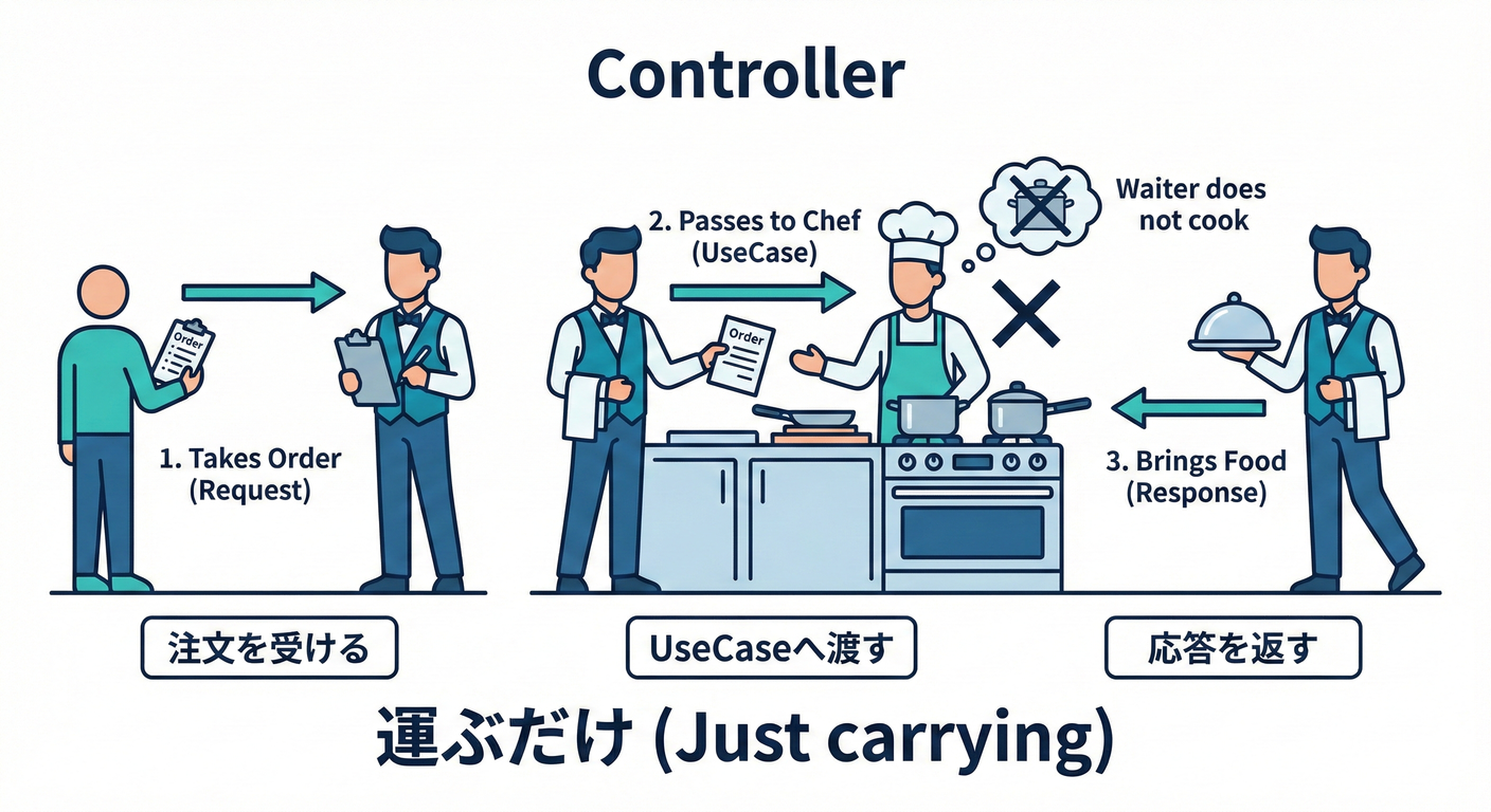 薄いControllerの仕事