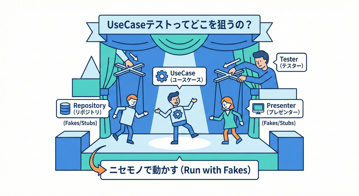 Fakeで動かすUseCase (UseCase Testing)