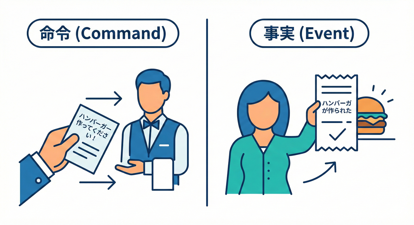 コマンドとイベントの違い