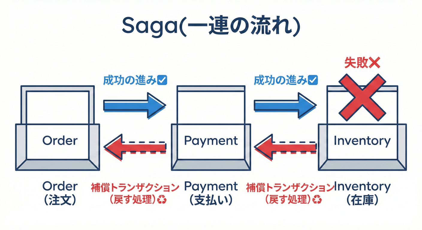 Sagaパターンと補償トランザクション
