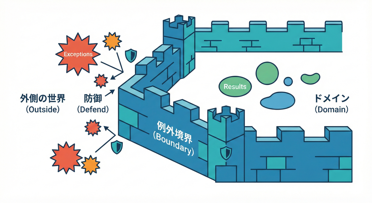 Castle Wall Boundary