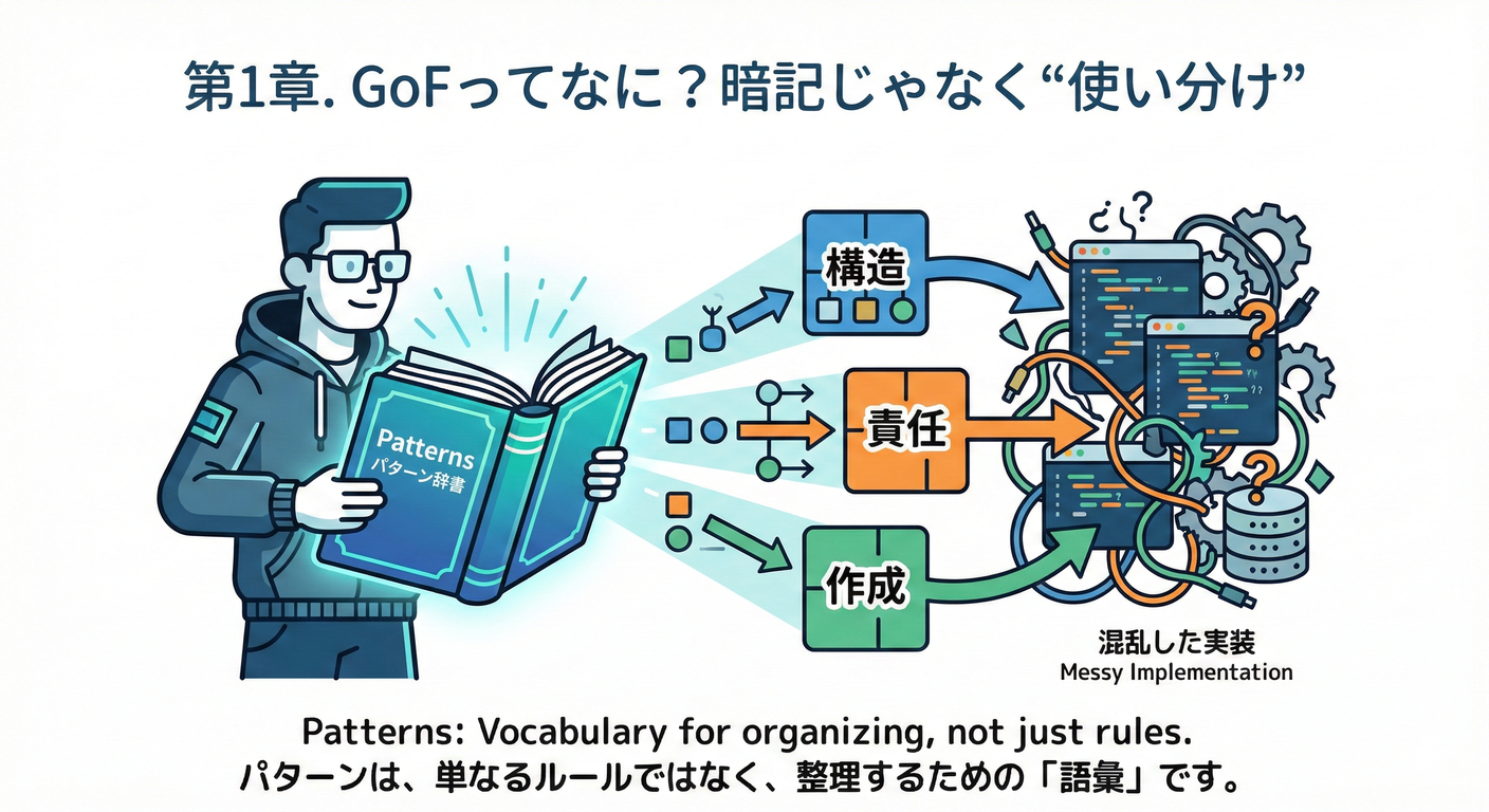 第1章. GoFってなに？暗記じゃなく“使い分け”
