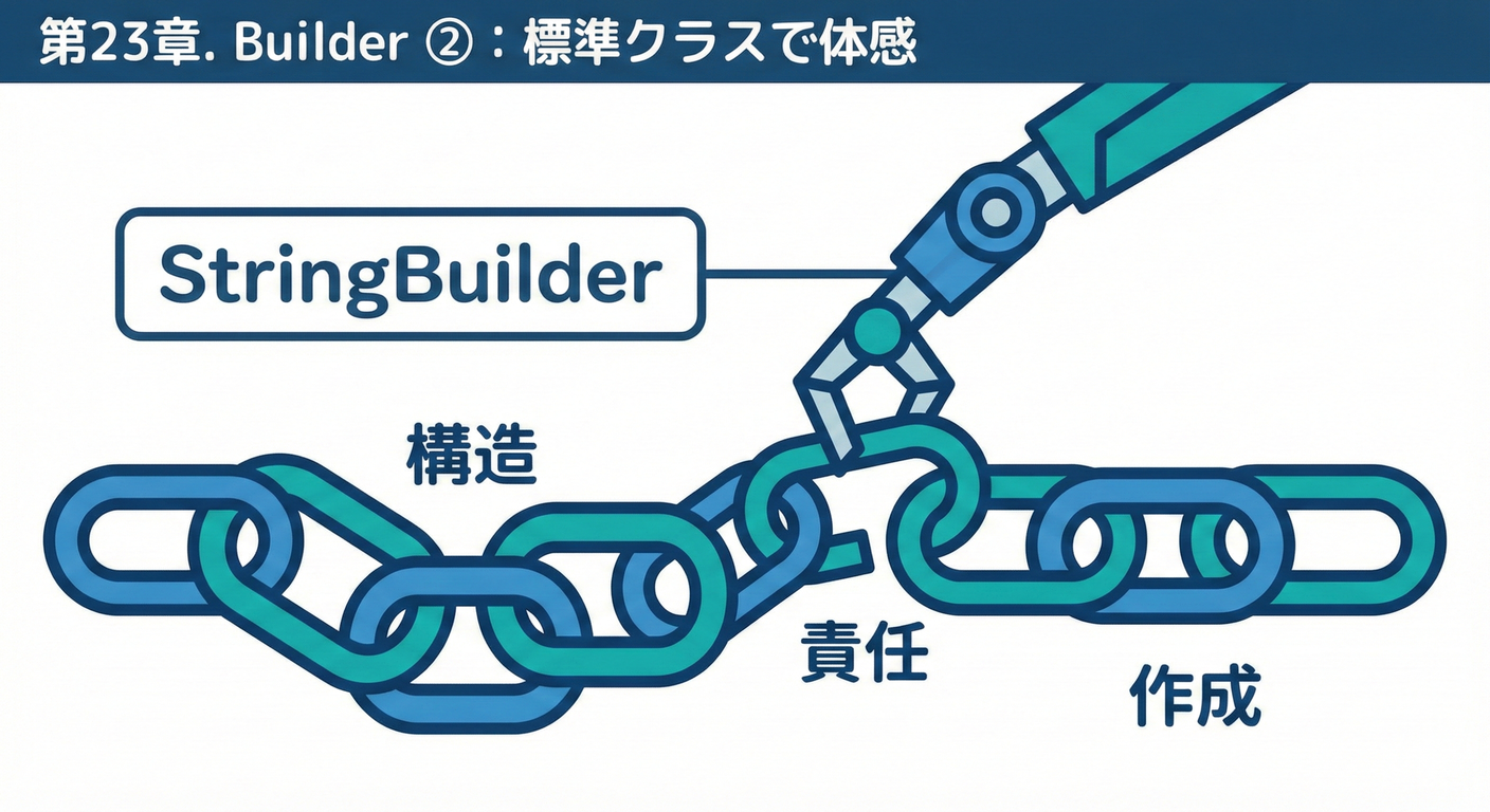 第23章. Builder ②：標準クラスで体感