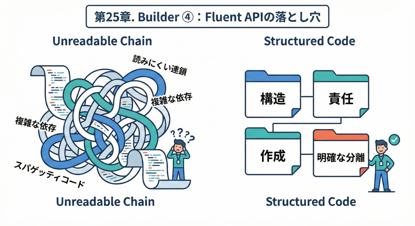 第25章. Builder ④:Fluent APIの落とし穴