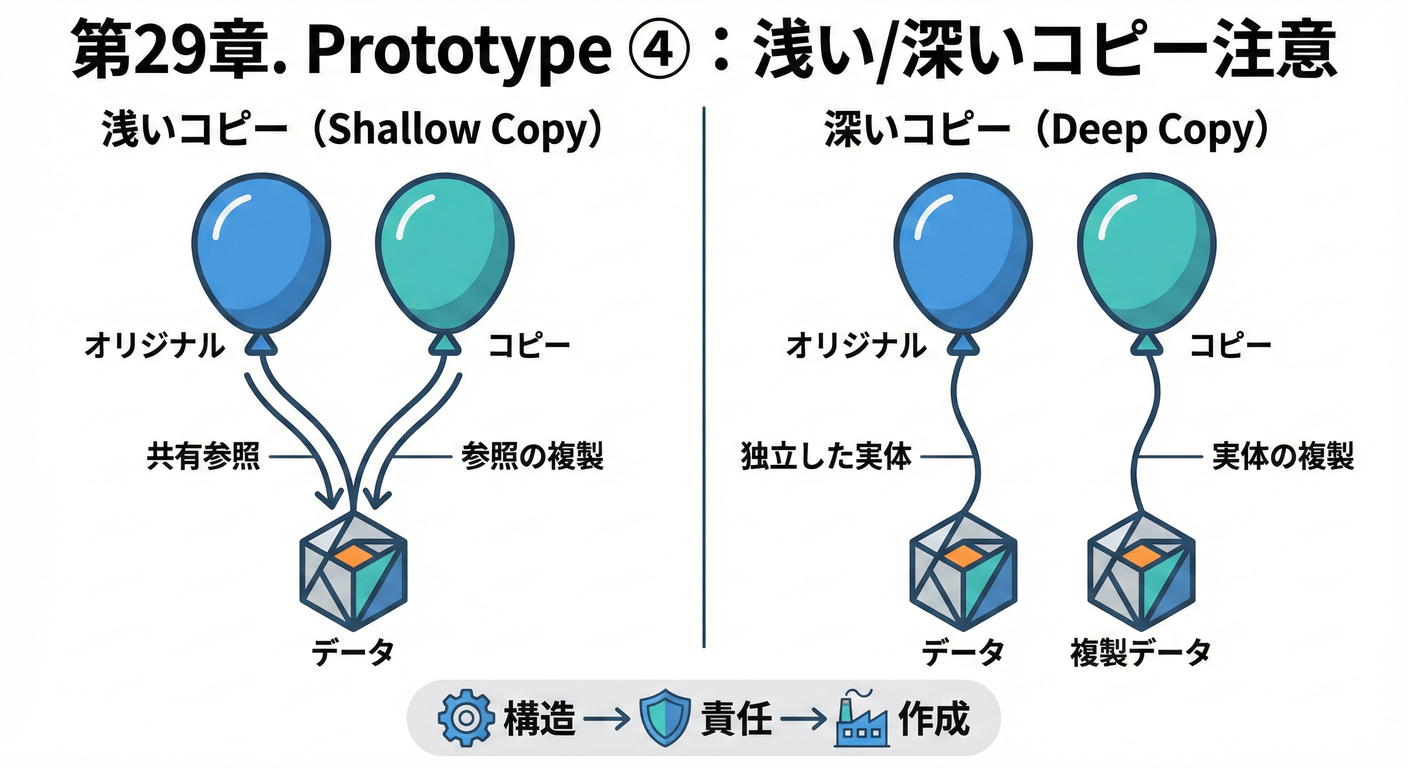 第29章. Prototype ④：浅い/深いコピー注意