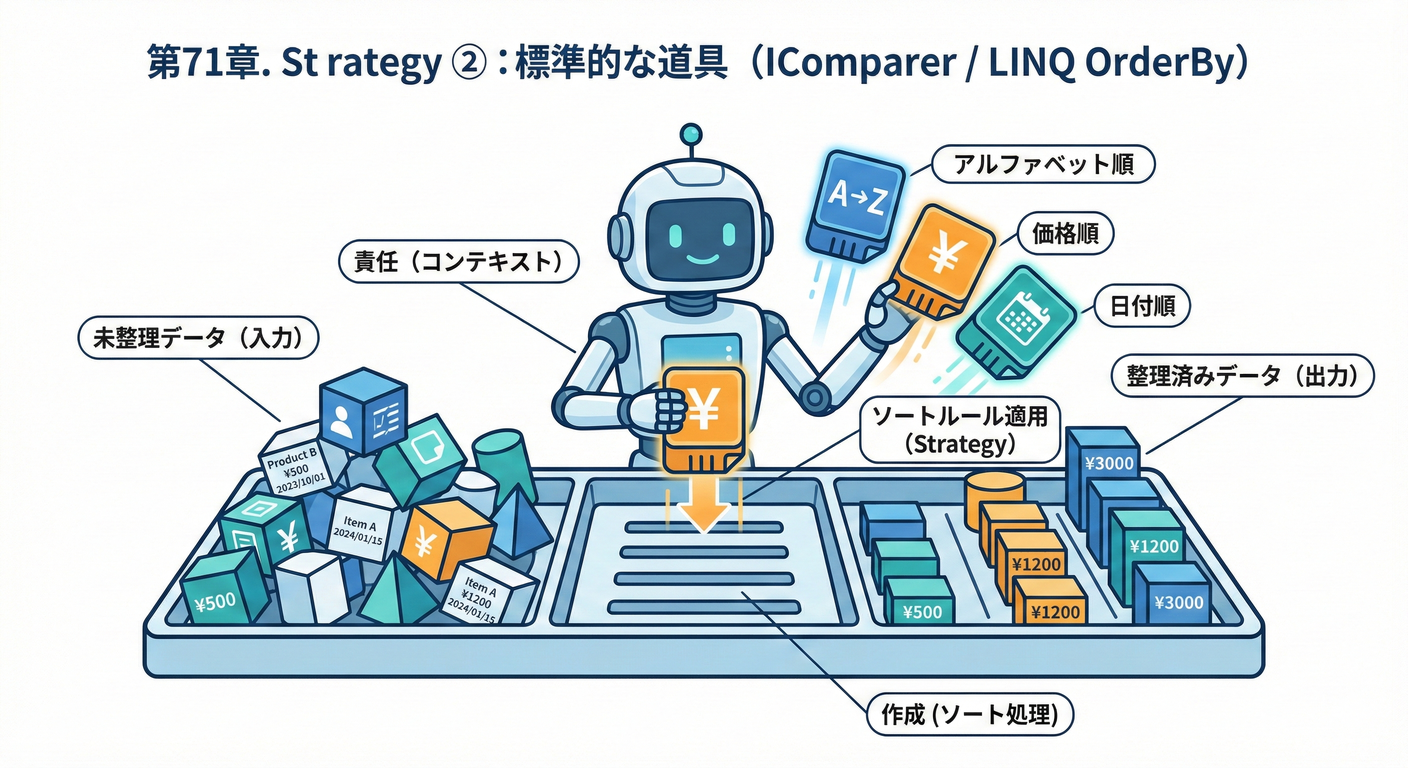 .NET標準の比較ルール(Strategyの実例)