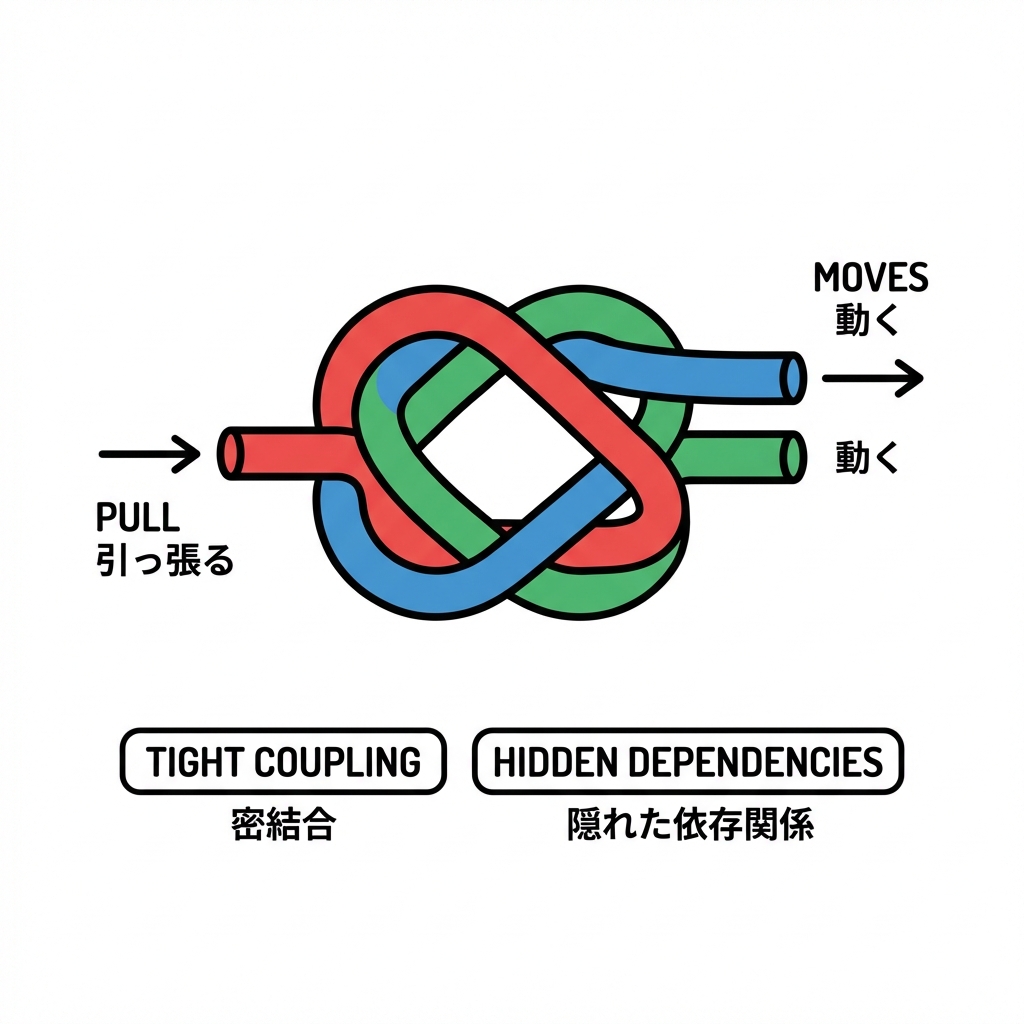 密結合と隠れた依存