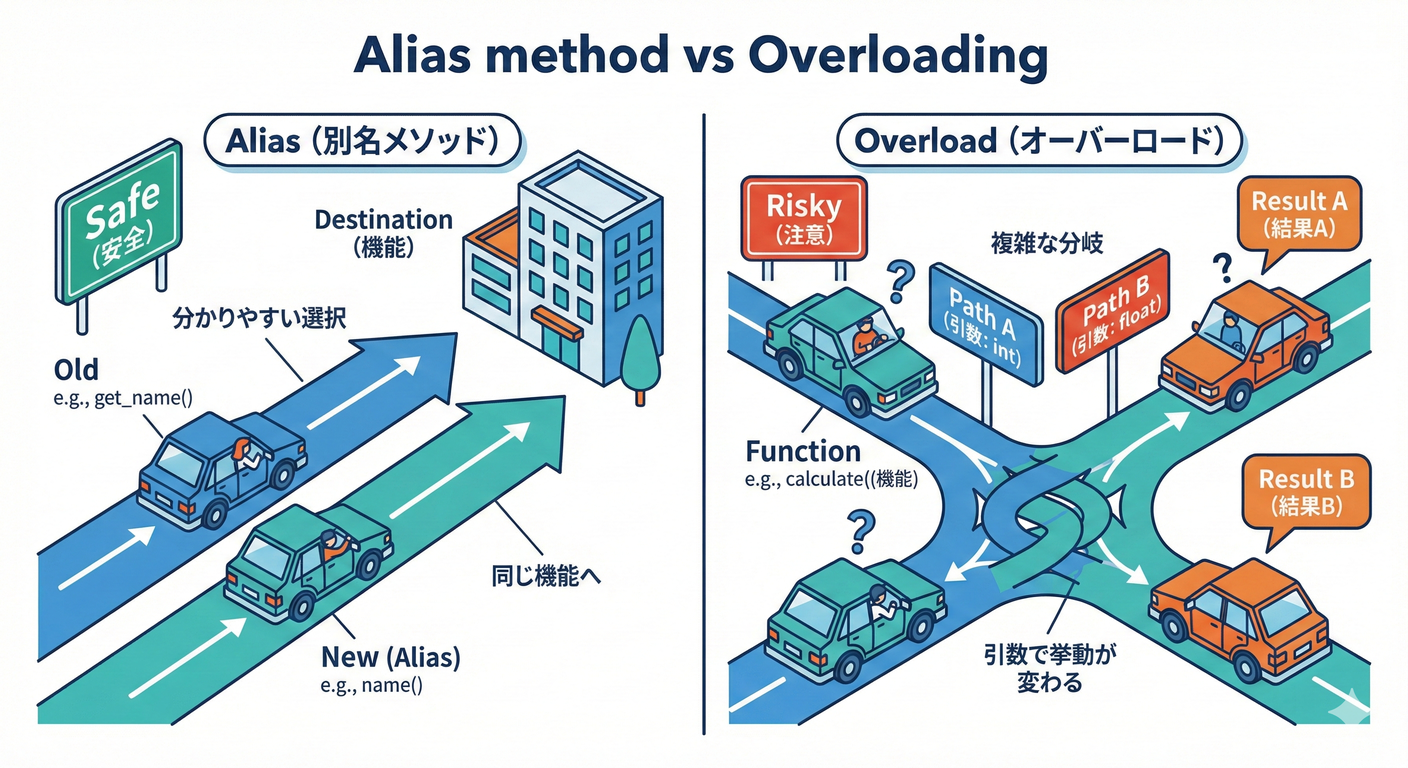 Alias vs Overload